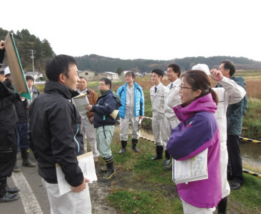 三種川床上浸水対策特別緊急事業の現場視察